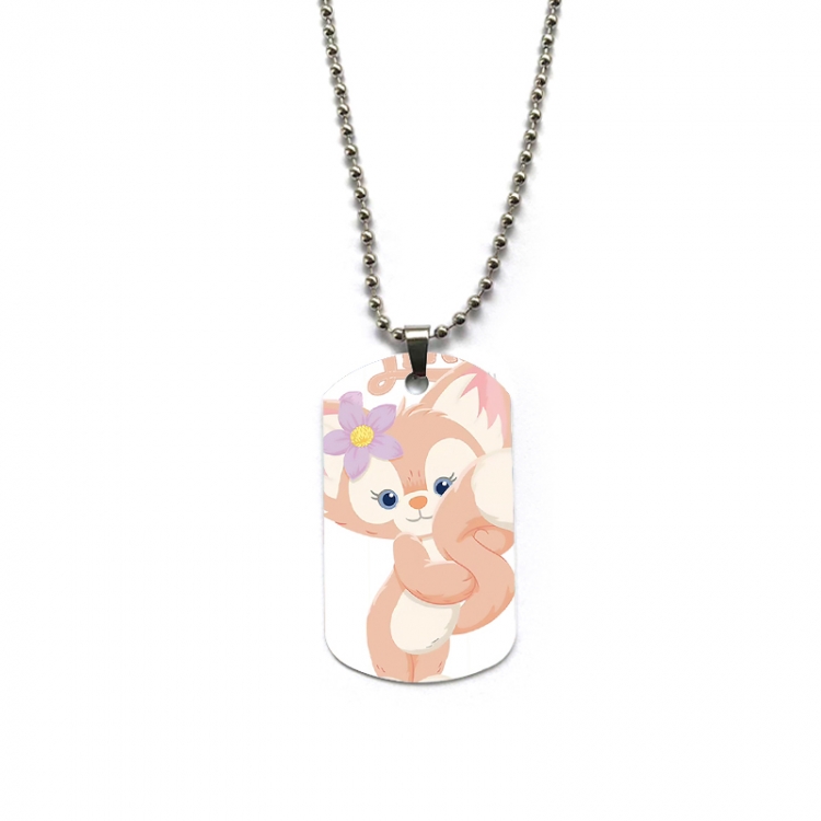 Disney Anime double-sided full color printed military brand necklace price for 5 pcs