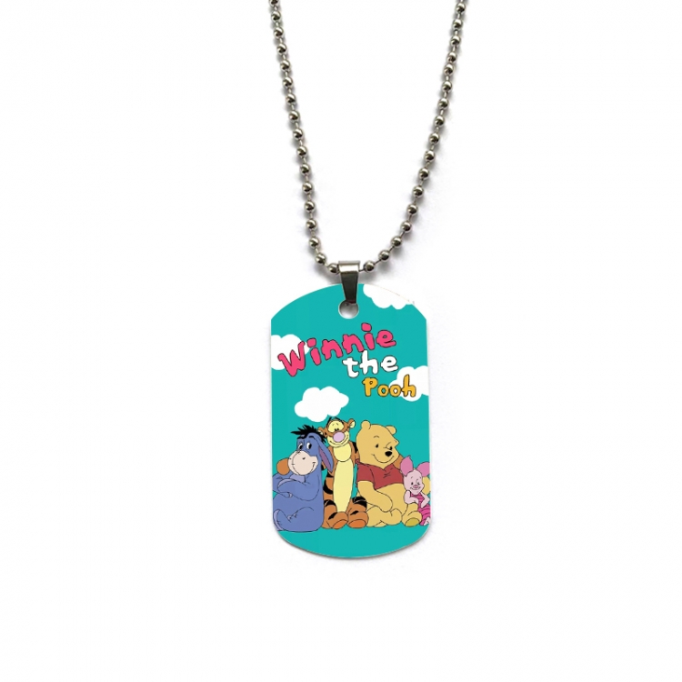 Disney Anime double-sided full color printed military brand necklace price for 5 pcs