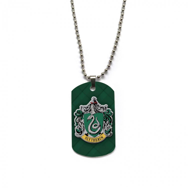 Harry Potter Anime double-sided full color printed military brand necklace price for 5 pcs