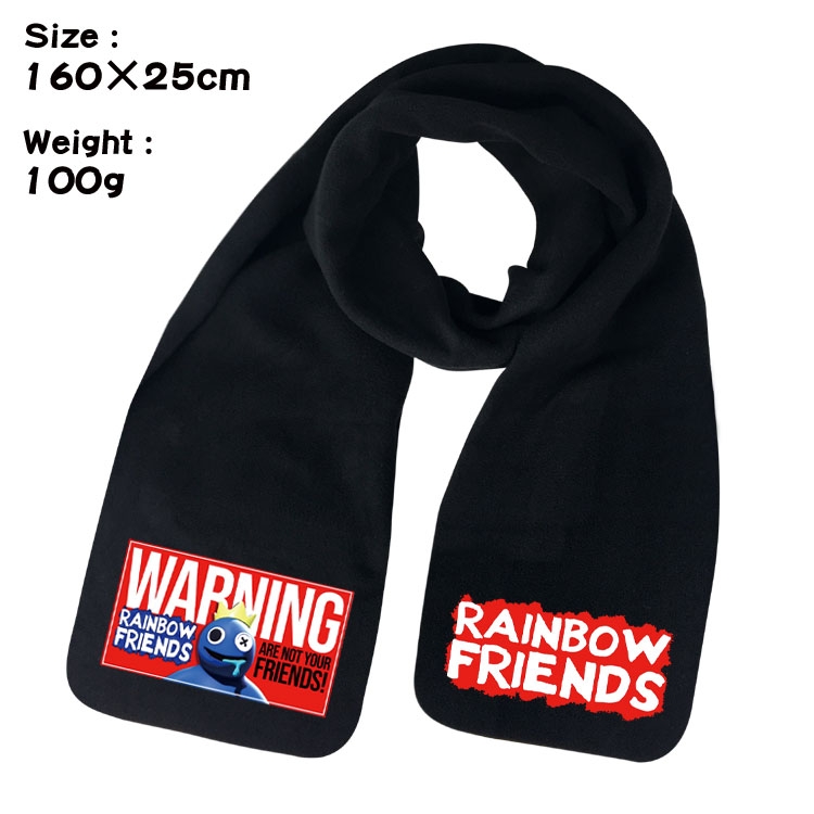 Rainbow Friend Anime fleece scarf bib 160X25CM