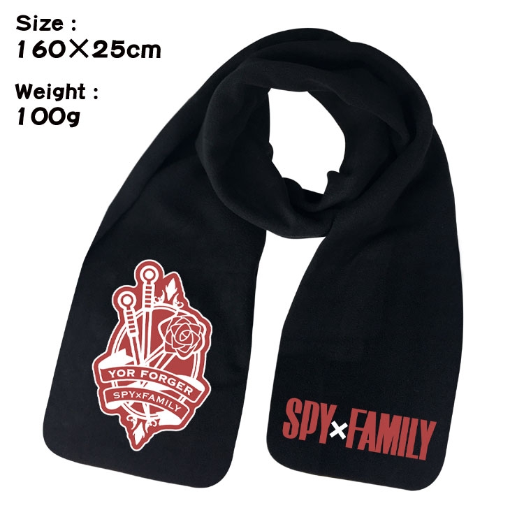 SPY×FAMILY Anime full color high-quality fleece scarf 160X25CM