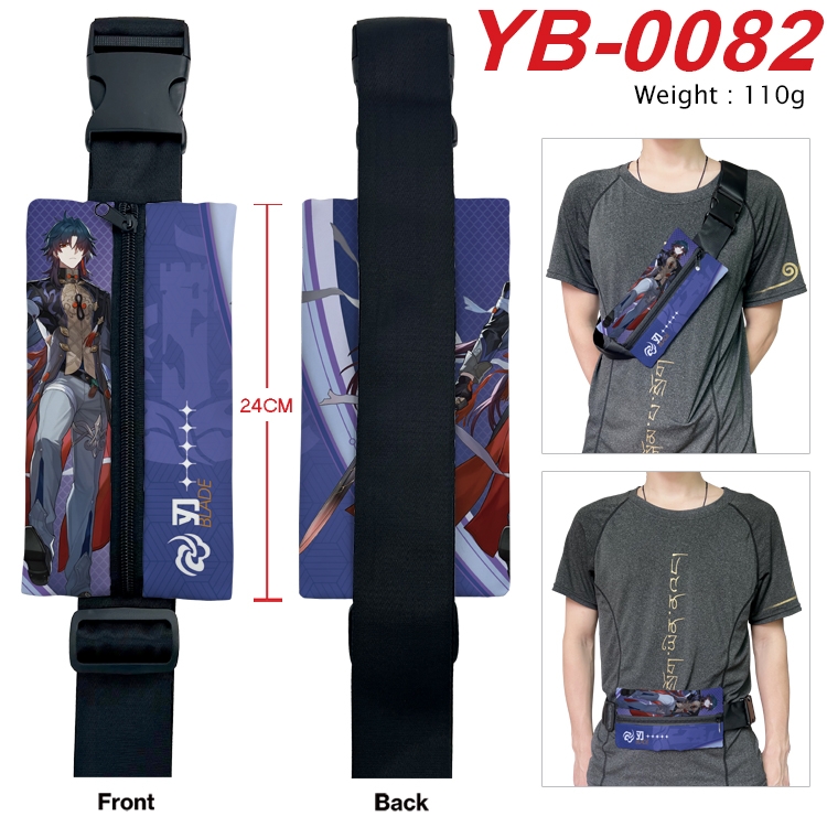 Honkai: Star Rail Anime Canvas Shoulder Bag Chest Bag Waist Bag 110g YB-0082
