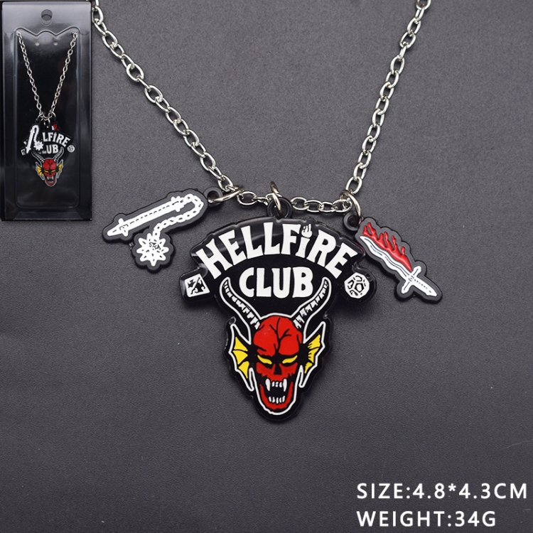 Stranger Things Anime cartoon metal necklace pendant price for 5 pcs