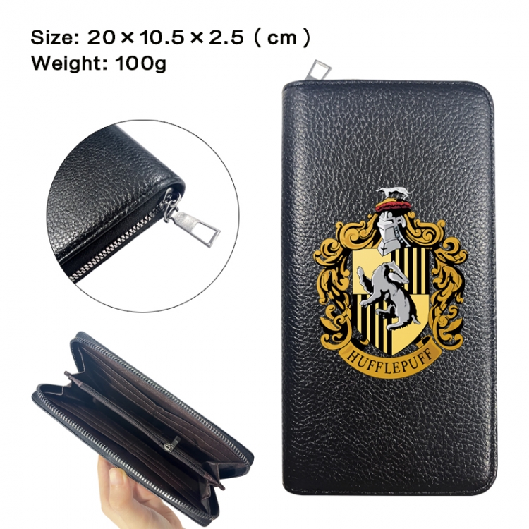 Harry Potter Anime printed PU folding long zippered wallet with zero wallet 20x10.5x2.5cm