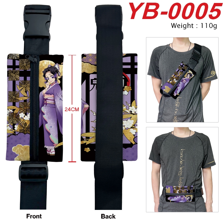 Demon Slayer Kimets Anime Canvas Shoulder Bag Chest Bag Waist Bag 110g  YB-0005