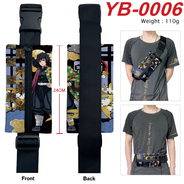 Demon Slayer Kimets Anime Canvas Shoulder Bag Chest Bag Waist Bag 110g  YB-0006