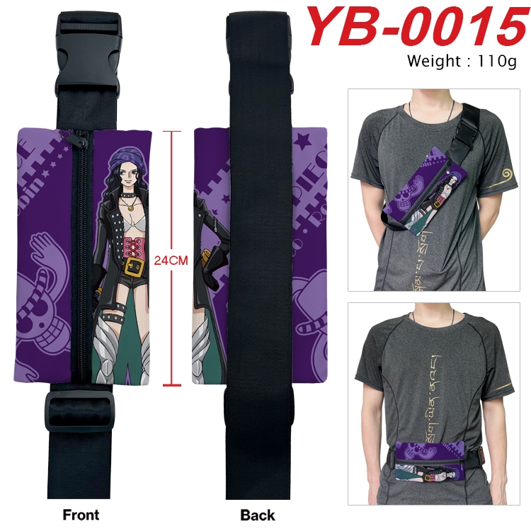One Piece Anime Canvas Shoulder Bag Chest Bag Waist Bag 110g YB-0015