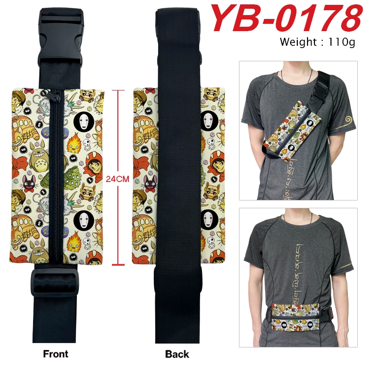 TOTORO Anime Canvas Shoulder Bag Chest Bag Waist Bag 110g YB-0178