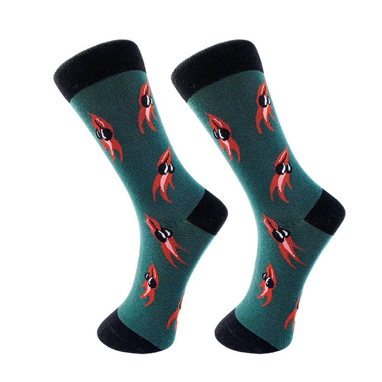 squid College Style Couple Letter Short Sneakers Fashion Socks price for 10 pcs