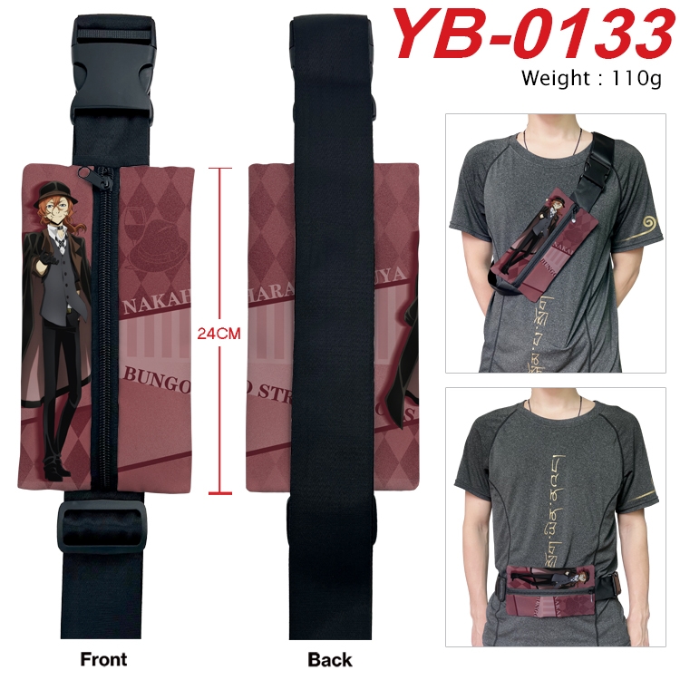 Bungo Stray Dogs Anime Canvas Shoulder Bag Chest Bag Waist Bag 110g YB-0133