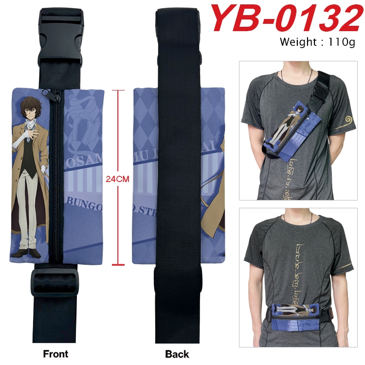 Bungo Stray Dogs Anime Canvas Shoulder Bag Chest Bag Waist Bag 110g  YB-0132
