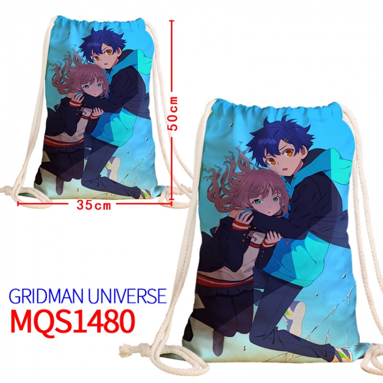GRIDMAN UNIVERSE Canvas drawstring pocket backpack 50x35cm  MQS-1480