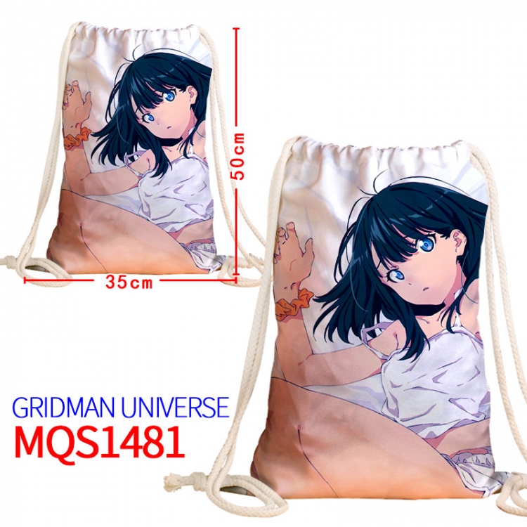 GRIDMAN UNIVERSE Canvas drawstring pocket backpack 50x35cm MQS-1481