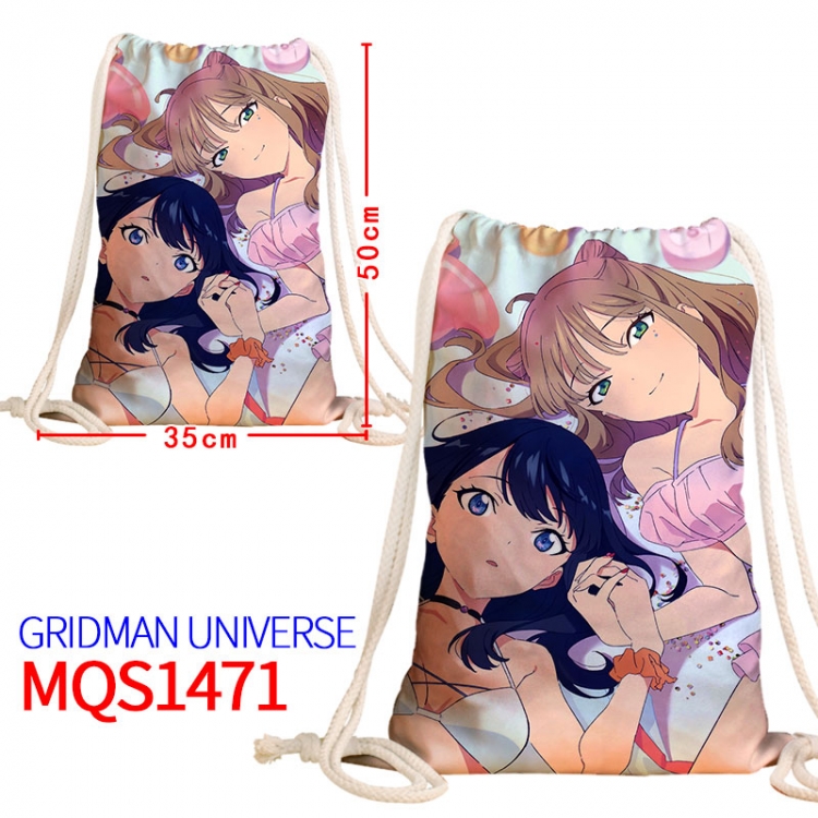 GRIDMAN UNIVERSE Canvas drawstring pocket backpack 50x35cm MQS-1471