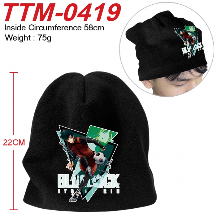 BLUE LOCK Printed plush cotton hat with a hat circumference of 58cm 75g (adult size) TTM-0419