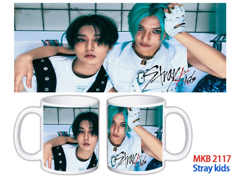 Stray kids Anime color printing ceramic mug cup price for 5 pcs MKB-2117