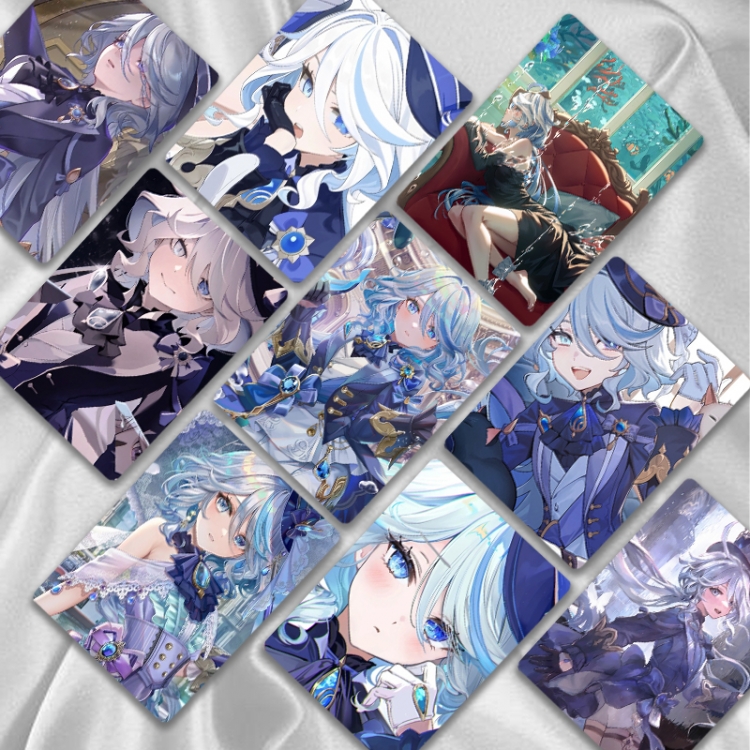 Genshin Impact Game peripheral young master small card laser card a set of 50  price for 10 set