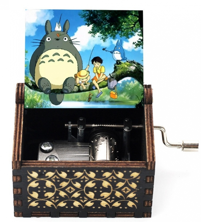 TOTORO Stall display hand cranked music box vintage music box gift 6.4X5.2X4.2CM price for 5 pcs