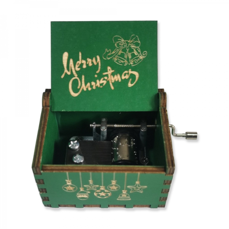 Christmas collection Stall display hand cranked music box vintage music box gift 6.4X5.2X4.2CM price for 5 pcs