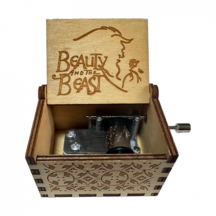 Beauty and the Beast  Stall display hand cranked music box vintage music box gift 6.4X5.2X4.2CM price for 5 pcs