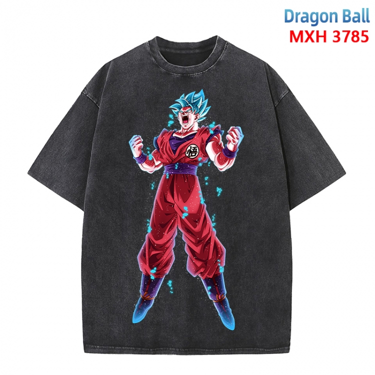 DRAGON BALL Anime peripheral pure cotton washed and worn T-shirt from S to 4XL