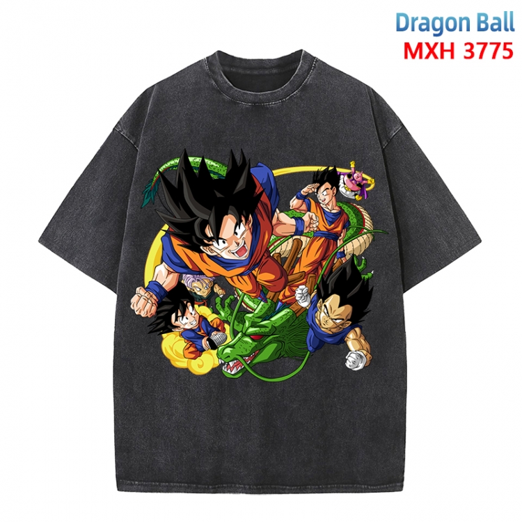 DRAGON BALL Anime peripheral pure cotton washed and worn T-shirt from S to 4XL