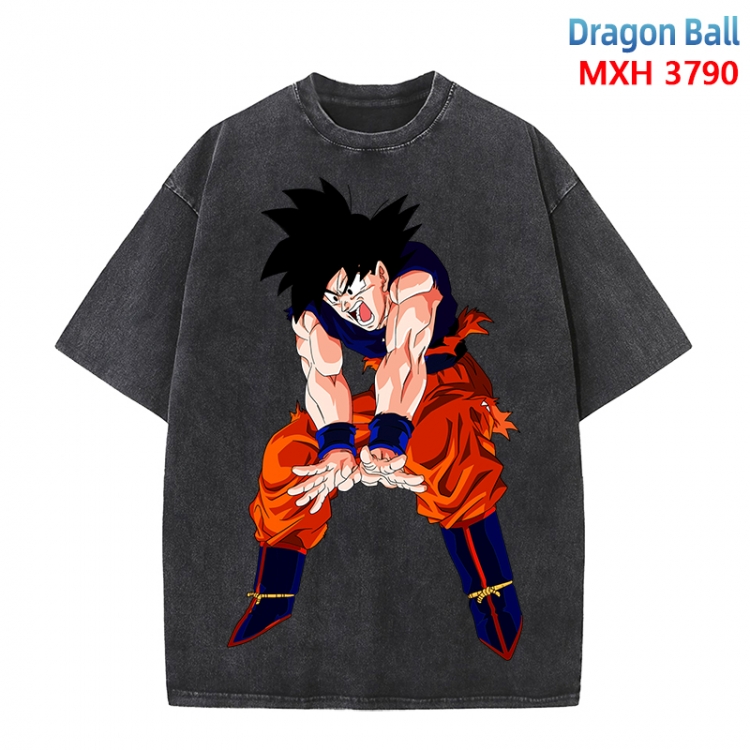 DRAGON BALL Anime peripheral pure cotton washed and worn T-shirt from S to 4XL