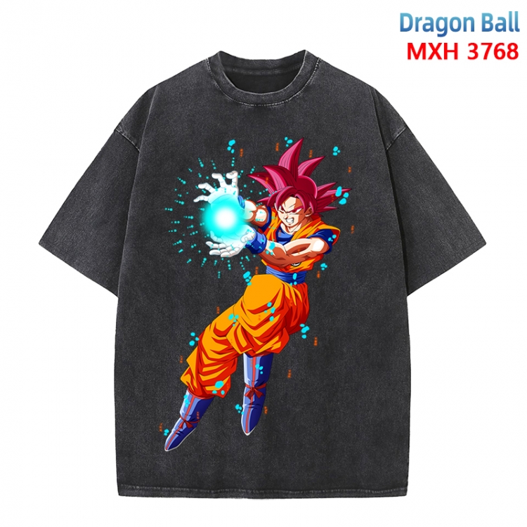 DRAGON BALL Anime peripheral pure cotton washed and worn T-shirt from S to 4XL