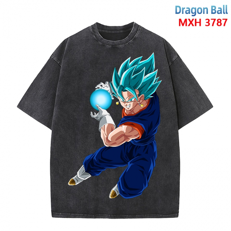 DRAGON BALL Anime peripheral pure cotton washed and worn T-shirt from S to 4XL