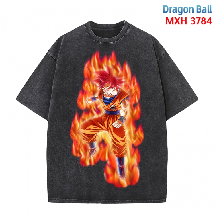 DRAGON BALL Anime peripheral pure cotton washed and worn T-shirt from S to 4XL