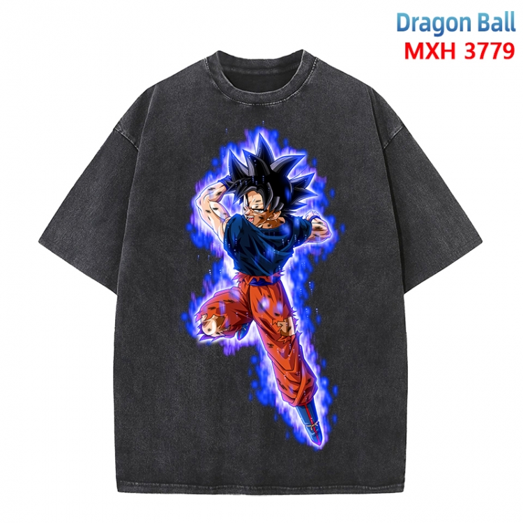 DRAGON BALL Anime peripheral pure cotton washed and worn T-shirt from S to 4XL