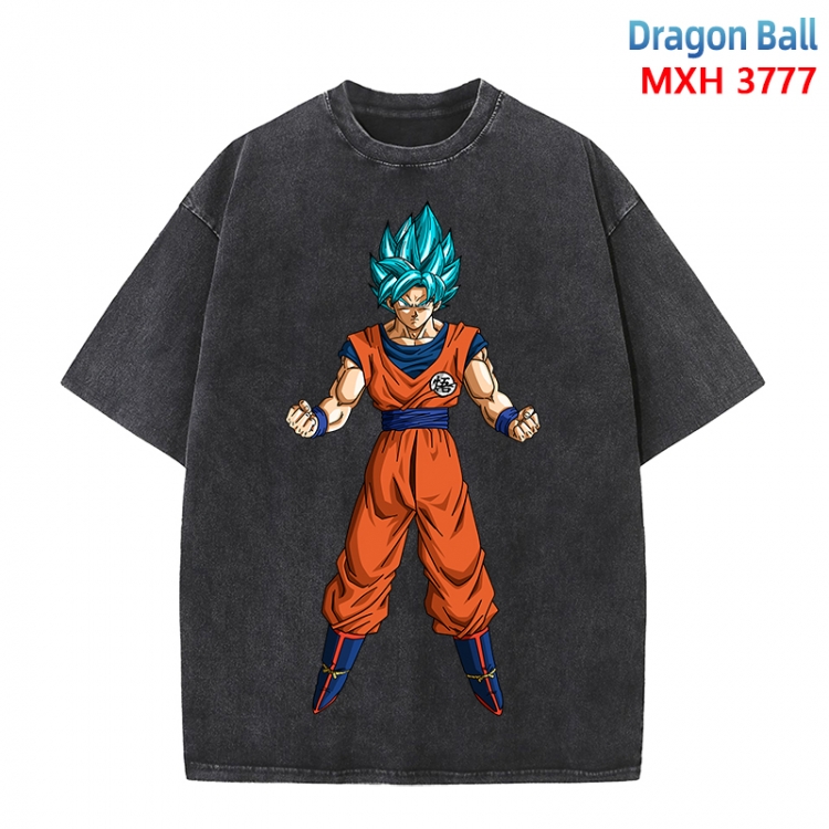 DRAGON BALL Anime peripheral pure cotton washed and worn T-shirt from S to 4XL