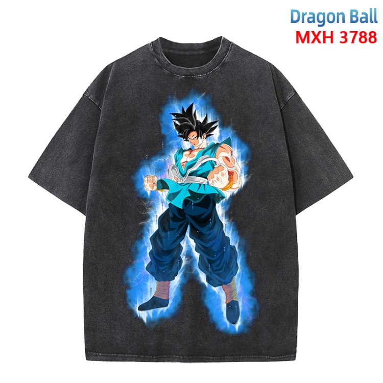 DRAGON BALL Anime peripheral pure cotton washed and worn T-shirt from S to 4XL