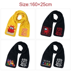 Among-us Anime fleece scarf bi...