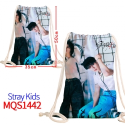 Stray Kids Canvas drawstring p...