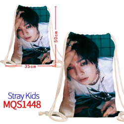 Stray Kids Canvas drawstring p...