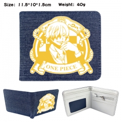 One Piece Anime denim folding ...