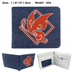 Genshin Impact Anime denim fol...