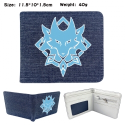 Genshin Impact Anime denim fol...