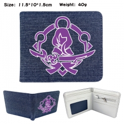 Genshin Impact Anime denim fol...