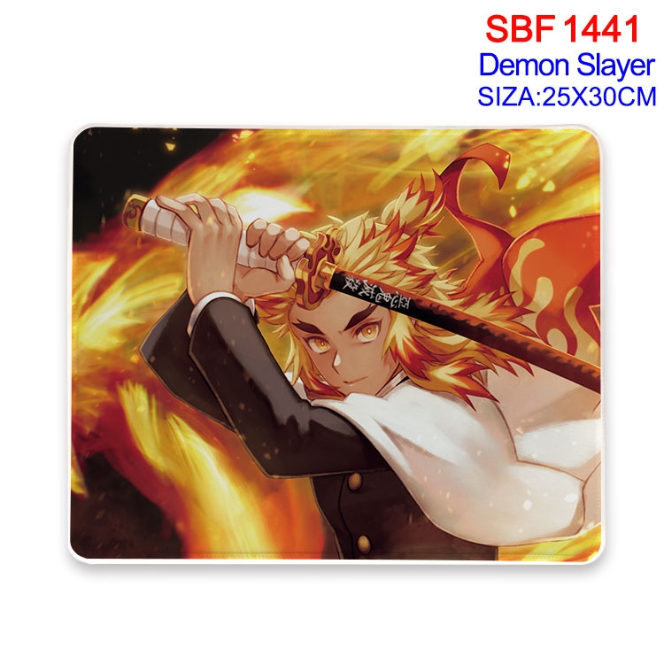 Demon Slayer Kimets Anime peripheral edge lock mouse pad 25X30cm