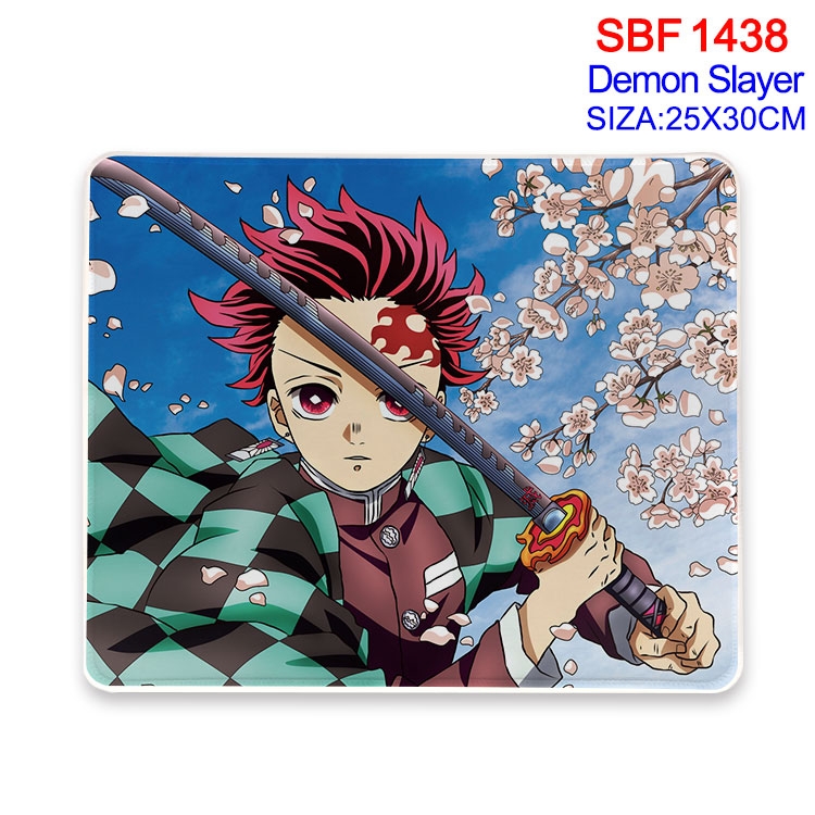 Demon Slayer Kimets Anime peripheral edge lock mouse pad 25X30cm