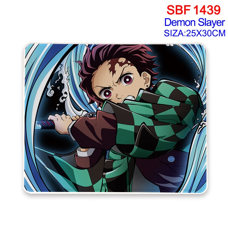 Demon Slayer Kimets Anime peripheral edge lock mouse pad 25X30cm
