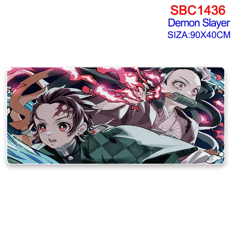 Demon Slayer Kimets Anime peripheral edge lock mouse pad 90X40CM