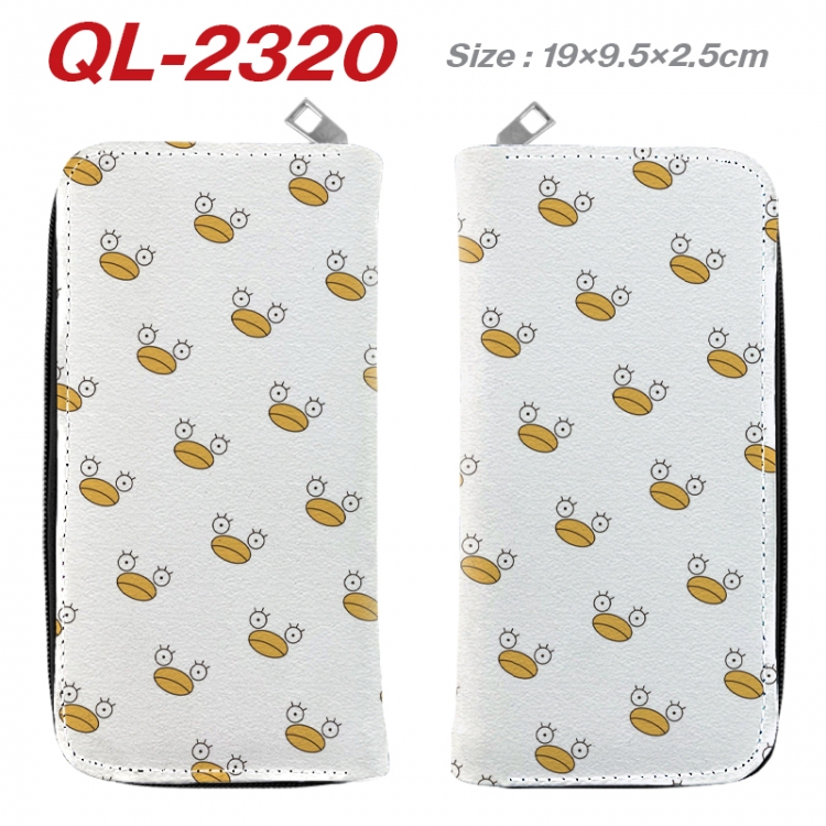 Gintama Anime peripheral PU leather full-color long zippered wallet 19.5x9.5x2.5cm