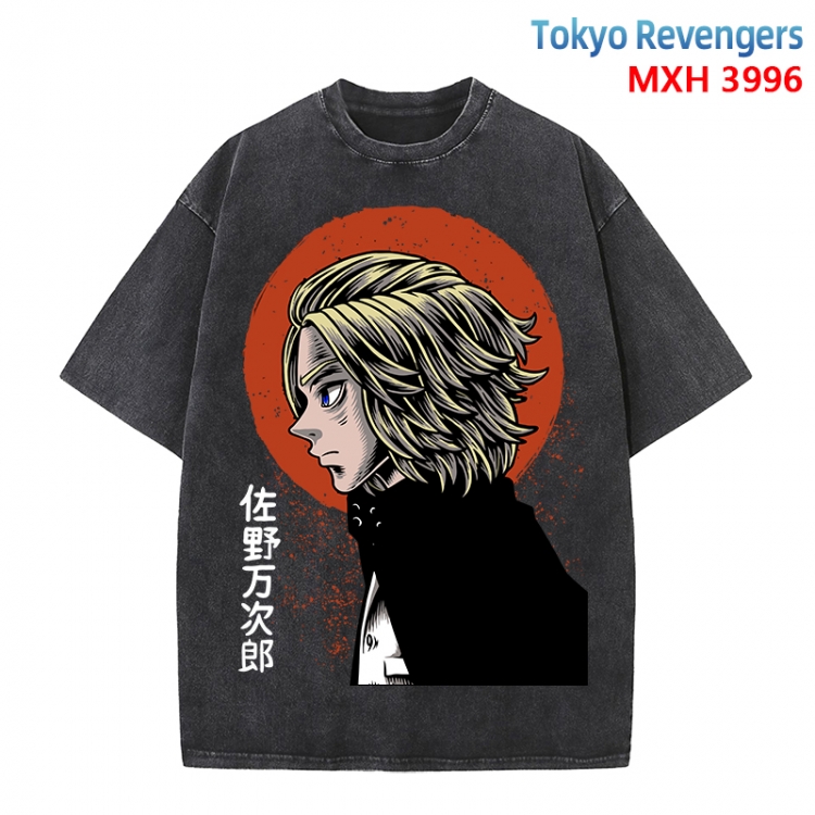 Tokyo Revengers Anime peripheral pure cotton washed and worn T-shirt from S to 4XL