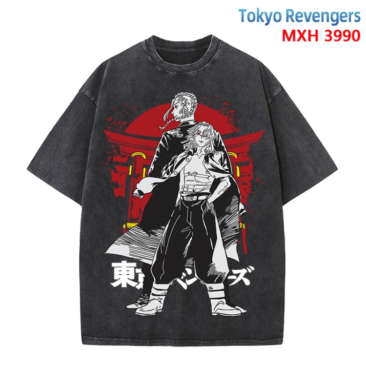 Tokyo Revengers Anime peripheral pure cotton washed and worn T-shirt from S to 4XL