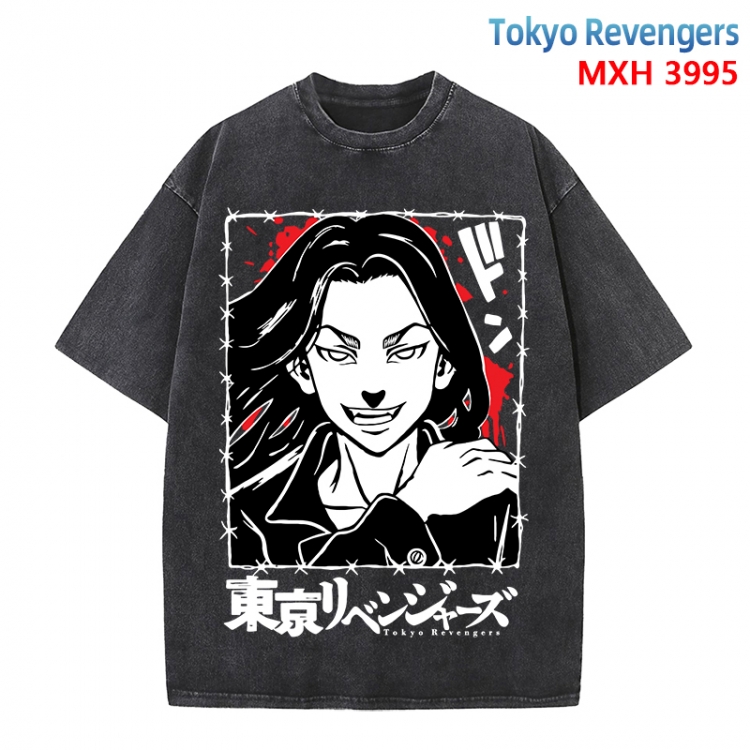 Tokyo Revengers Anime peripheral pure cotton washed and worn T-shirt from S to 4XL