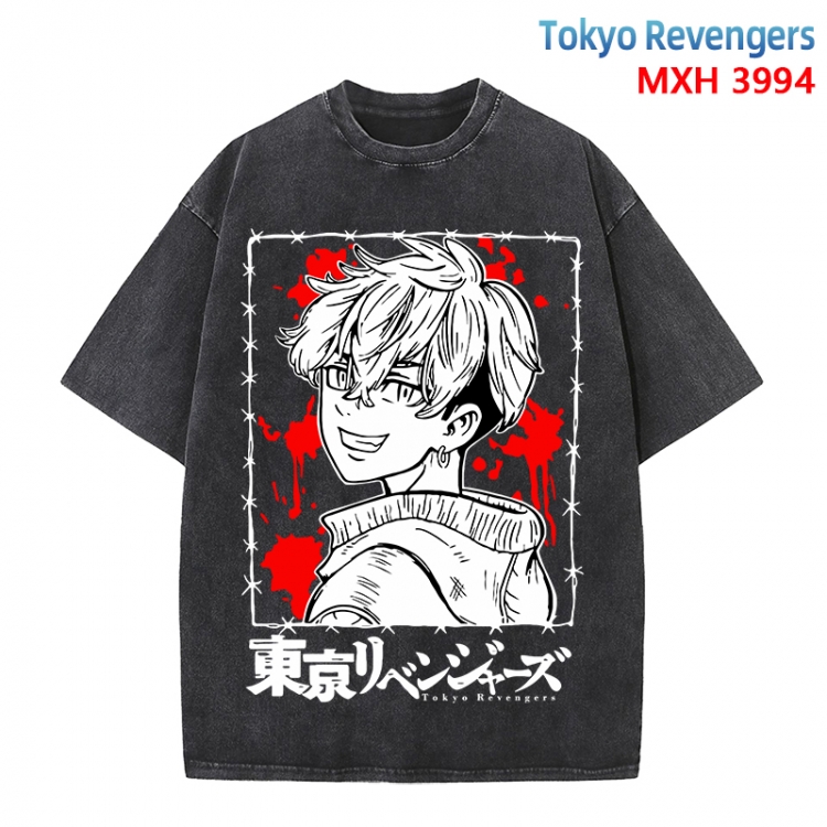 Tokyo Revengers Anime peripheral pure cotton washed and worn T-shirt from S to 4XL