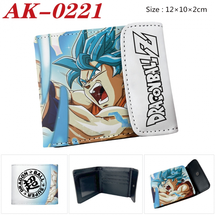 DRAGON BALL Anime PU leather full color buckle 20% off wallet 12X10X2CM